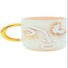 SODEF Turkish Coffee Cup 24K Gold Eye Figure Handmade Double Coffee Cup Gift 6 fl oz - Gold view 3