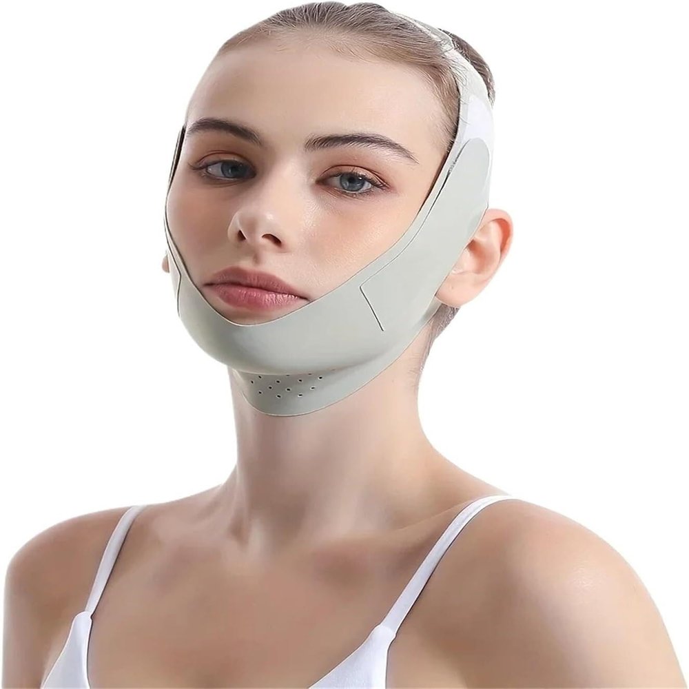 9FjB4sL Reusable Face-Slimming Facial Massager for Women Chin and Cheek Lift(Green)