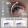 Ryegis 3 Pack Men's Bifocal Reading Glasses, Anti Blue Light Half Frame Spring Hinge Readers 3.0 view 2