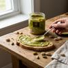 Cavella Premium Pistachio Cream Spread - Smooth Pistachio Filling for Dubai Chocolate, Kadayif Desserts, Toast, Crepes and Pastries (300g) view 2
