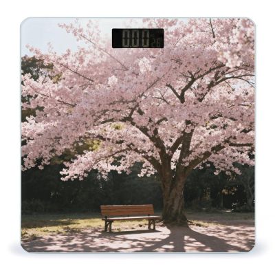 Cherry Blossoms Bathroom Scale Bright Liquid Crystal Screen Weight Scale Digital Scale for Home Bedroom Accurate Bathroom Body Scales for Body Weight Pet