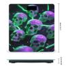 Green Purple Skull Bathroom Scale Bright Liquid Crystal Screen Weight Scale Digital Scale for Home Bedroom Accurate Bathroom Body Scales for Body Weight Pet view 2
