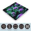 Green Purple Skull Bathroom Scale Bright Liquid Crystal Screen Weight Scale Digital Scale for Home Bedroom Accurate Bathroom Body Scales for Body Weight Pet view 3