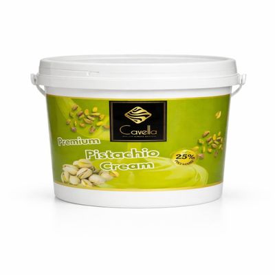 Cavella Premium Pistachio Cream Spread - Smooth Pistachio Filling for Dubai Chocolate, Kadayif Desserts, Toast, Crepes and Pastries (0.5)
