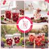 LemonRoad 50 Sets Cherry Clear Plastic Cups with Lids & Straws 12 oz Red Party Tumblers for Iced Coffee, Smoothies, Juice & More Cute Disposable Pet Mugs for Birthdays & Gatherings view 4
