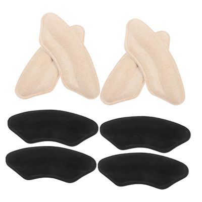 KICHOUSE Heel Cushion Pads for Shoes 4 Pairs Non-Slip Adhesive Heel Grips Protectors Anti-Friction for Women and Men to Prevent Blisters and Fit