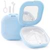 Retainer Case with Mirror, Aligner Case with Vent Holes for Invisalign view 1
