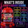 sudrolove Creatine Monohydrate Gummies 5000mg for Women & Men,120 Count view 2