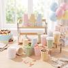 Yungyan 60 Pack Gingham Disposable Coffee Cups with Lids 12oz Pastel Checkered Paper Cups Bulk for Tea Coffee Hot Cocoa Pastel Plaid Party Supplies for Gender Reveal Baby Showers Bridal Showers view 4