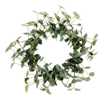 Elegant Silk Flower Garland with Berries for Seasonal Door Hanging and Indoor Festival Decor Door Hanging Decoration