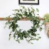 Elegant Silk Flower Garland with Berries for Seasonal Door Hanging and Indoor Festival Decor Door Hanging Decoration view 3