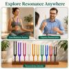 10 Frequency Tuning Fork Set, Solfeggio Tuning Forks with Premium Wooden Storage Case, Wooden Bases & Activator, 174Hz963Hz view 4
