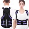 Ycctvar Back Brace Posture Corrector for Women and Men Upgraded Dynamic Traction Correction System Adjustable Shoulder Support Straightener Helps Reduce Upper Lower Back Pain Suitable for Hump Scoliosis Black Large view 1