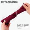 varlldibao Adult Bibs for Men & WomenAdjustable Adult Silicone Bib Washable Waterproof Bibs for Adults with Crumb Catcher (1, Dull Red) view 4