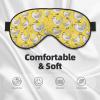 Yellow Chicken Print Eye Mask, Sleep Mask with Adjustable Strap Soft Breathable Eye Cover for Sleeping view 3