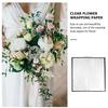 Cabilock Black Waterproof Opp Packing Paper 20pcs Set Edge Flower Wrapping Paper for Florists Bouquet Packaging and Floral Wrapping view 4