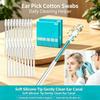 72 pcs Earwax Removal Adhesive Swabs, Reusable Adhesive Earwax Swabs, Gentle Ear Cleaning Stick Sticky Ear Cleaning Stick Gentle, Reusable Adhesive Ear Cleaning Sticks view 3