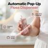 2026 New Floss Picks Holder, Automatic Pop-up Portable Floss Dispenser, Refillable Holder Boxes with 10 Floss Picks for Teeth Cleaning (Green) view 4