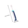 HEANUJJ 3pcs Cartoon Manual Toothbrush Set Soft Bristles Teeth Cleaning Brush for 3-12 Years Old Oral Care Tool with Blue Yellow Red Colors Random Color view 2
