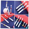 HEANUJJ 3pcs Cartoon Manual Toothbrush Set Soft Bristles Teeth Cleaning Brush for 3-12 Years Old Oral Care Tool with Blue Yellow Red Colors Random Color view 4