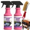 Fast-Acting Heavy-Duty Grill Degreaser Spray, BBQ Heavy Duty Degreaser Grill, Outdoor Grills Cleaner, For Kitchen Grates and Racks, Electric Smokers, Burnt Food & Grease (2PCS) view 1