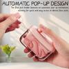 2 Pack Automatic Pop-Up Portable Floss Dispenser, Travel Sized Storage Case Pop Up Dispenser for Floss Picks, Floss Pick Dispenser One Touch, On-The-Go Oral Care (Green, Pink) view 2