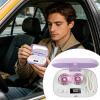 Contact Cleaner Case,Ultrasonic 5-Level Timer with Mirror | Electric Hard Contact Lens Cleaner | for Care Conditioning Maintenance Adults Men Women Daily Travel view 3
