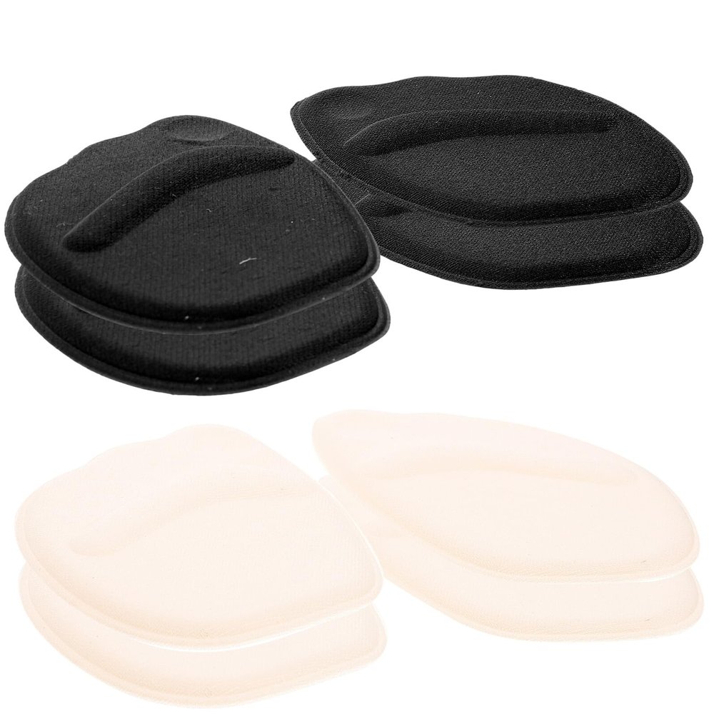 CTIRCHIU 4 Pairs High Heel Inserts Forefoot Cushion Pads Non-Slip Sponge Shoe Insoles Anti-Friction Heel Protectors for Womens Foot Comfort