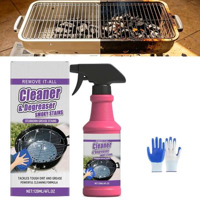 Fast-Acting Heavy-Duty Grill Degreaser Spray,Grill Cleaner For Outdoor,All Purpose Heavy Duty Cleaner For Burnt Food & Grease (1Pc)