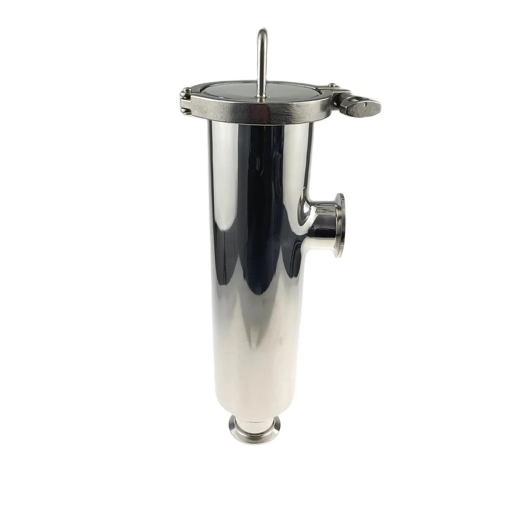 AEVHBAMXN 32mm 1.5" Stainless Steel 80 mesh Filter 90 Degree Angle Screen Filter Repeat Mirror Polished Screen Wort Filter