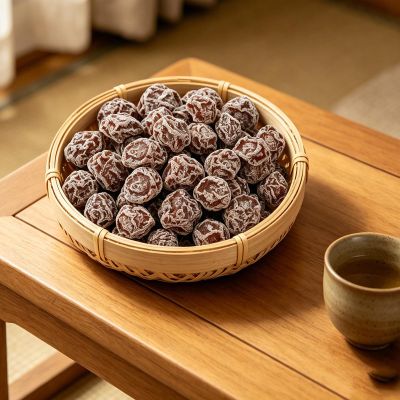 1LB Dried Plums Preserved Salty Sweet Sour Dried Plum Snack Made from Fresh Plums, Soft Plum Meat, Classic Flavor All-Natural Ingredients Healthy Savory Treat 16OZ Bag