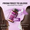 Biotin Hair Growth Capsules for Women & Men, 10,000mcg Biotin with Collagen, Saw Palmetto, MSM & Zinc, Hair, Skin & Nails Support, Daily Nutritional Capsules (60 Count) view 4
