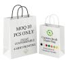 Custom logo paper bags (minimum order quantity 10), four-sided printing, handle color optional, premium kraft paper gift bags, suitable for small businesses and retailers. (5.9" 3.1" 8.25") view 1