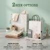 Custom logo paper bags (minimum order quantity 10), four-sided printing, handle color optional, premium kraft paper gift bags, suitable for small businesses and retailers. (5.9" 3.1" 8.25") view 3
