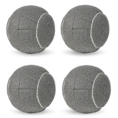 12PCS Precut Tennis Balls for Walkers Long Lasting Felt Pad Glide Coverings for Furniture Legs and Floor Protection(Gry)