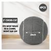 12PCS Precut Tennis Balls for Walkers Long Lasting Felt Pad Glide Coverings for Furniture Legs and Floor Protection(Gry) view 2