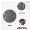 12PCS Precut Tennis Balls for Walkers Long Lasting Felt Pad Glide Coverings for Furniture Legs and Floor Protection(Gry) view 3