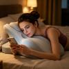 Ergonomic Pillow - Contour Pillow Memory Foam Wedge Pillow for Acid Reflux Relief, Multipurpose Positioning 27 Degree Bed Wedge Pillow Reading Pillow Couples Pillow (Gray) view 3