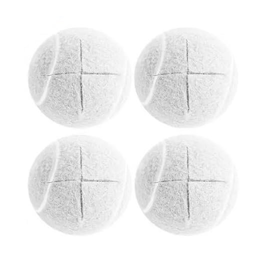 12pcs Tennis Balls for Chair Legs Furniture Floor Protection Felt Pad Silent Anti Slip Rubber Glide Coverings for Bedroom Living(White)