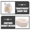 BCOATH 10pcs Cartoon Bunny Candy Boxes with Lid, Paper Easter Treat Containers for Party Favors, DIY Foldable Boxes for Easter Decorations and Candy Storage view 3