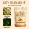 Everly Pumpkin Seed Oil with Saw Palmetto - Cold Pressed Virgin Oil, 3000mg per Serving, Rich in Essential Fatty Acids, Cold Pressed Pumpkin Seed Oil Capsules, Non-GMO - 180 Softgels view 4