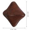 balacoo Wooden Hand Massage Ball for Hand Exercise and Trigger Point Therapy Small Portable Palm Massager for Muscle Relaxation Hexagonal Dark Hardwood Massage Tool for Wellness view 2
