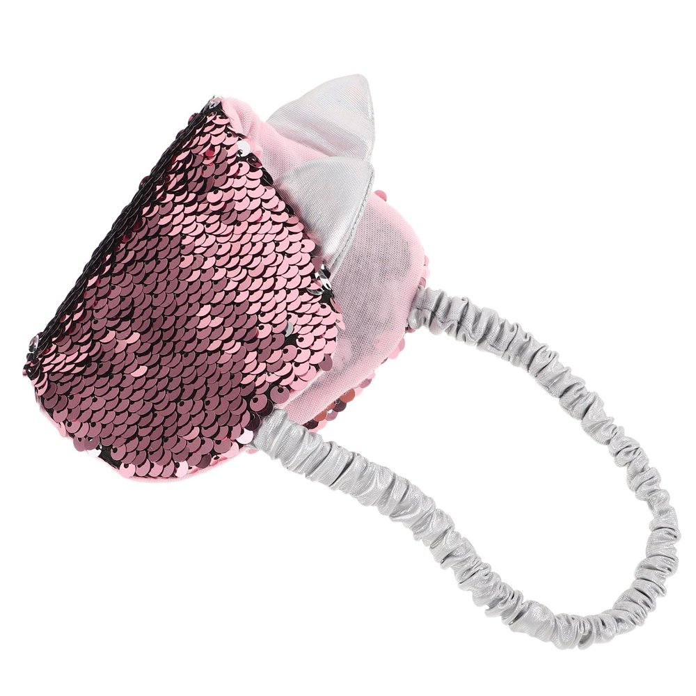 Beavorty Reversible Sequin Sleep Mask with Glitter Unicorn Design, Soft Travel Eye Shade for Women, Comfortable Blindfold for Sleep and Relaxation