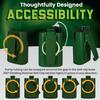 Artisan Power Holster Case for Medtronic MiniMed 630G, 640G, 670G, 770G, 780G Insulin Pump Secure 360 Rotating Belt Clip, Healthcare Grade Plastics, Tubing Winding, Durable Holster (Green) view 4