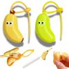 2026 Upgrade Banana Toothbrush Travel Case, Portable Travel Toothbrush Holder with Toothpaste Container, Toothbrush Covers for Electric Toothbrushes , Camping Toothbrush Organizer (Green and Yellow) view 1