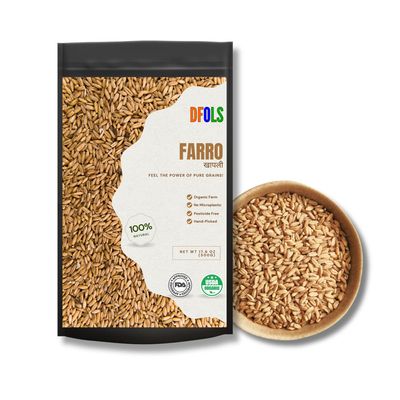 DFOLS Farro Whole Grain Chewy Nutty Italian Wheat Flavor Cooking 0.55lb 8.82oz (250g) Premium Quality