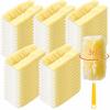 Domensi 200 Count 360 Heavy Duty Duster Refills Bulk Multisurface Larger Size Dusters with Microfiber Disposable Dusters for Cleaning Blinds Ceiling Fans Furniture Electronics (Yellow) view 1