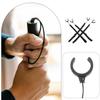 IWOWHERO 5pcs Cane Wrist Straps for Walking Sticks and Trekking Poles, Black Elastic Anti-lost Hand Wrist Leash for Hiking, Elderly Mobility Aid Accessories view 3