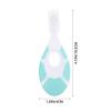GALPADA 2pcs Soft Bristle Silicone Training Toothbrush Set for Ages 0-10 with Mint Green and Sakura Pink, Gentle Oral Care Random Color view 2