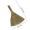 IDEANATEGRATE Small Hand Broom Whisk Brush Large Wicker Desktop Sweeper for Indoor Household Cleaning Porch and Camping Use view 2